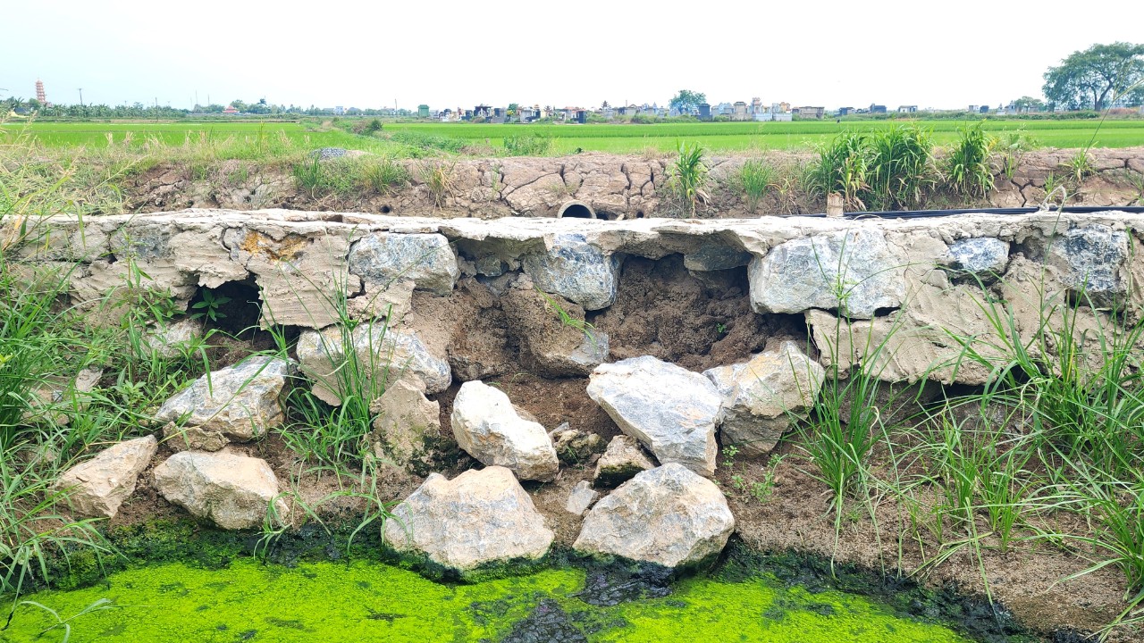 Th&aacute;i B&igrave;nh: Dự &aacute;n thi c&ocirc;ng ẩu, để xe tải lớn chạy nườm nượp tr&ecirc;n đường nhỏ- Ảnh 2.