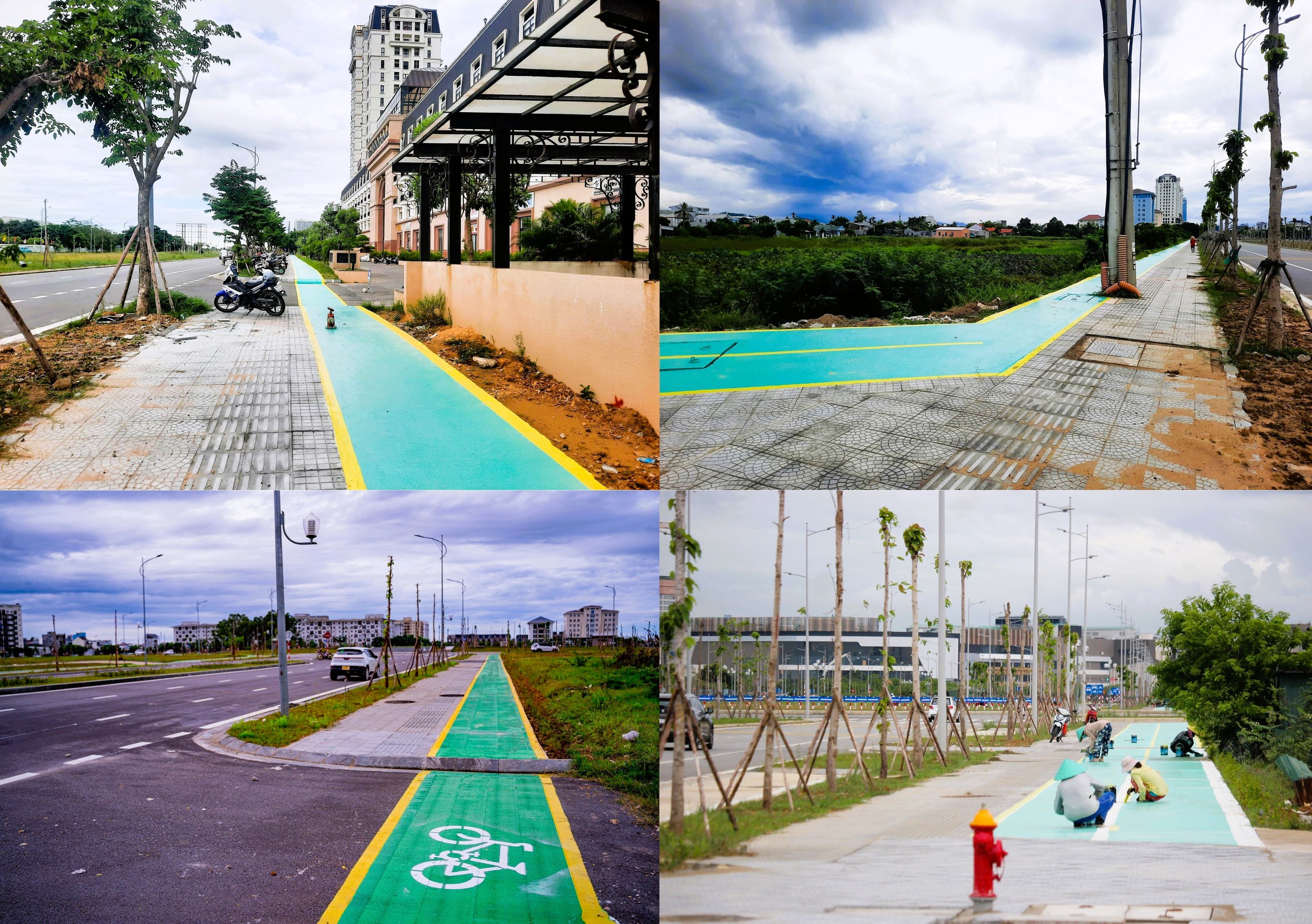 Huế sơn xanh, mở l&agrave;n đường d&agrave;nh ri&ecirc;ng cho xe đạp tr&ecirc;n vỉa h&egrave;- Ảnh 14.