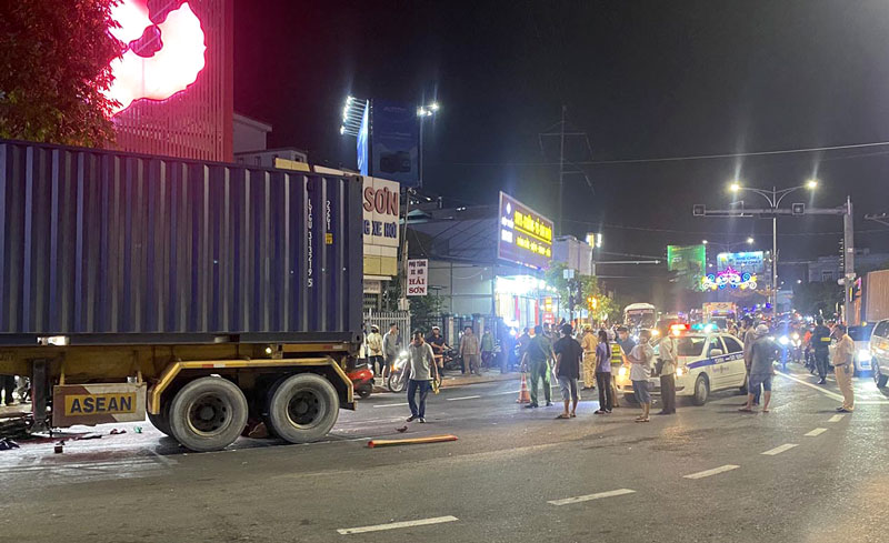 Hiện trường vụ tai nạn - Ảnh: Long Giang.