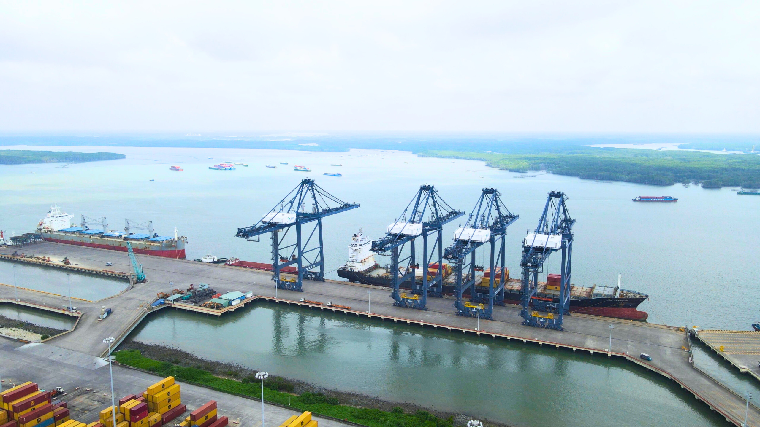 Cảng SSIT đ&oacute;n t&agrave;u tuyến dịch vụ nội &Aacute; mới của h&atilde;ng t&agrave;u container lớn nhất thế giới- Ảnh 3.