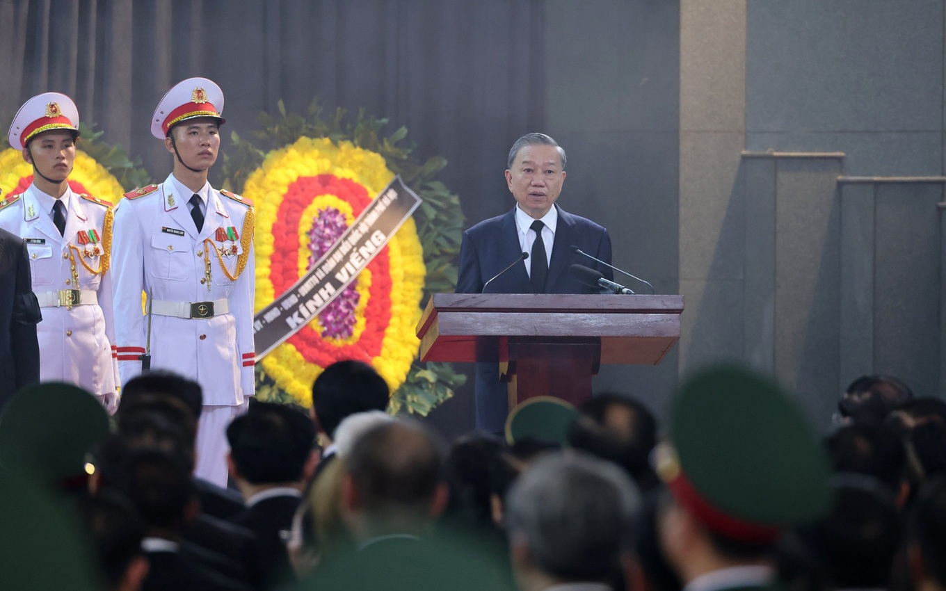 To&agrave;n văn Lời điếu Chủ tịch nước T&ocirc; L&acirc;m đọc tại Lễ truy điệu Tổng B&iacute; thư Nguyễn Ph&uacute; Trọng