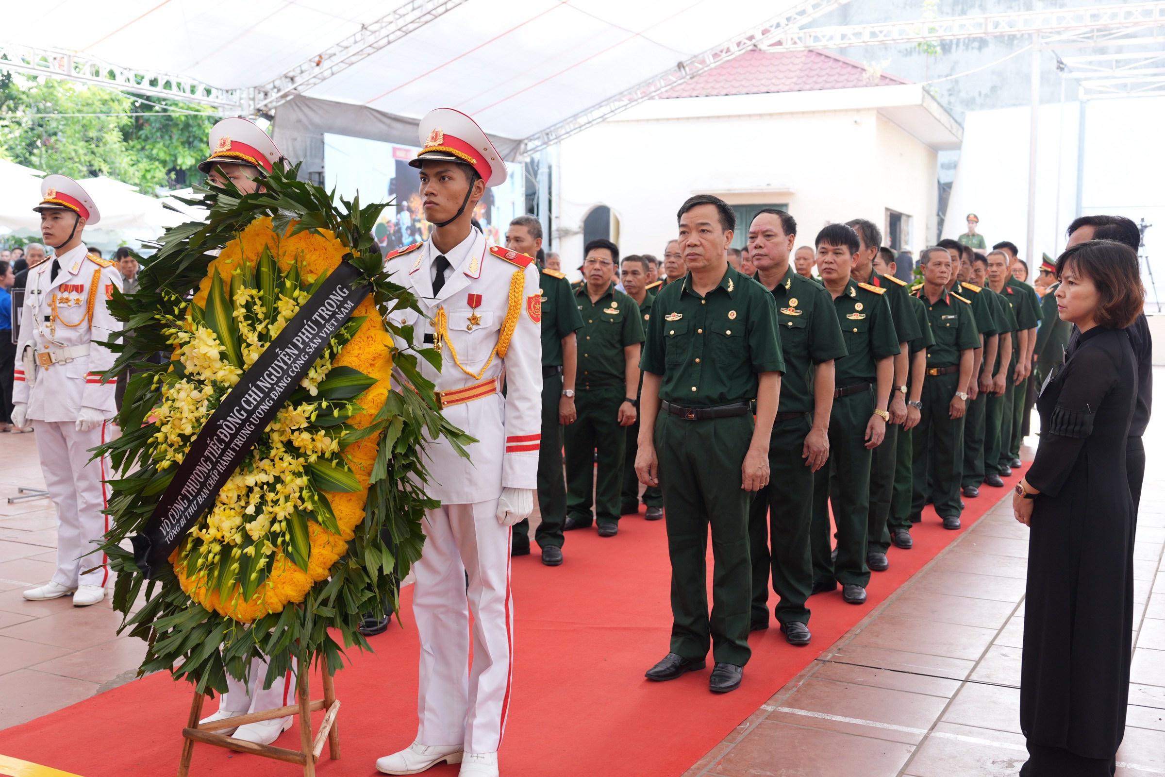 C&ocirc;ng t&aacute;c chuẩn bị tiễn đưa linh cữu Tổng B&iacute; thư Nguyễn Ph&uacute; Trọng- Ảnh 1.