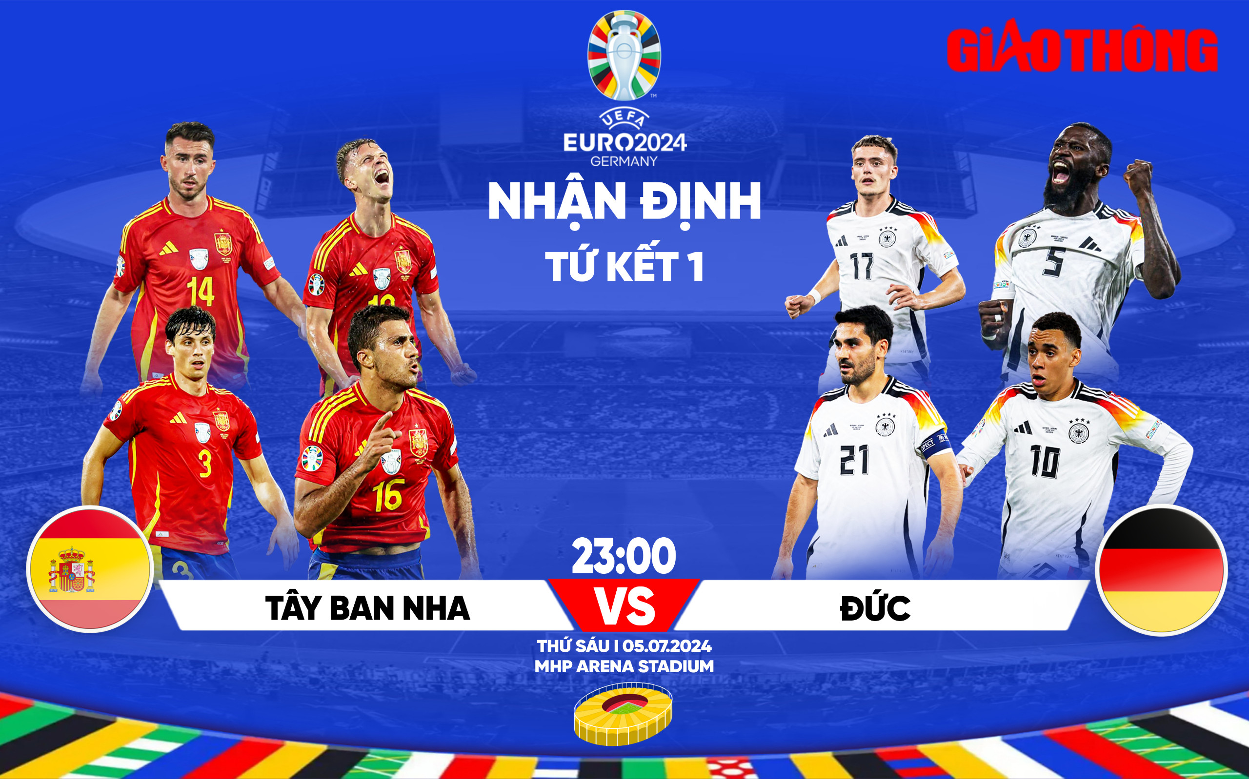 Nhận định T&acirc;y Ban Nha vs Đức (23h ng&agrave;y 5/7), tứ kết EURO 2024- Ảnh 1.
