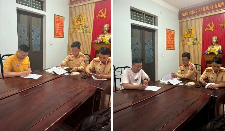 Tạm giữ h&igrave;nh sự 2 t&agrave;i xế xe bu&yacute;t ch&egrave;n &eacute;p nhau tr&ecirc;n quốc lộ 1- Ảnh 1.