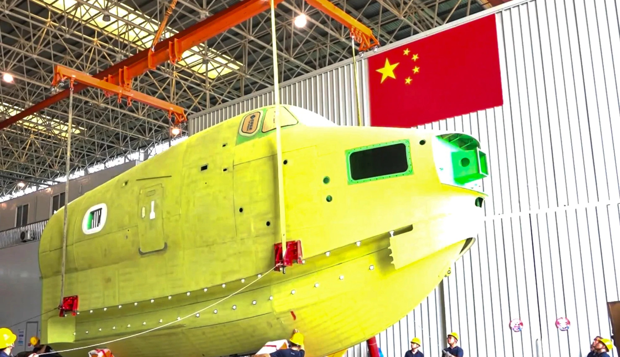 Đ&atilde; c&oacute; 17 chiếc AG600 được đặt h&agrave;ng. (Ảnh: CCTV)