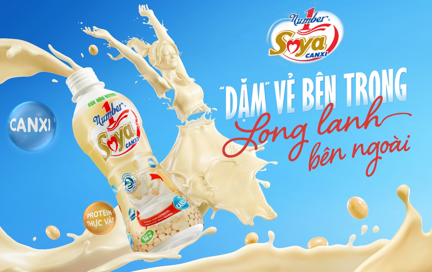 Number 1 Soya Canxi gây ấn tượng với thông điệp mới. Number 1 Soya Canxi gây ấn tượng với thông điệp mới.