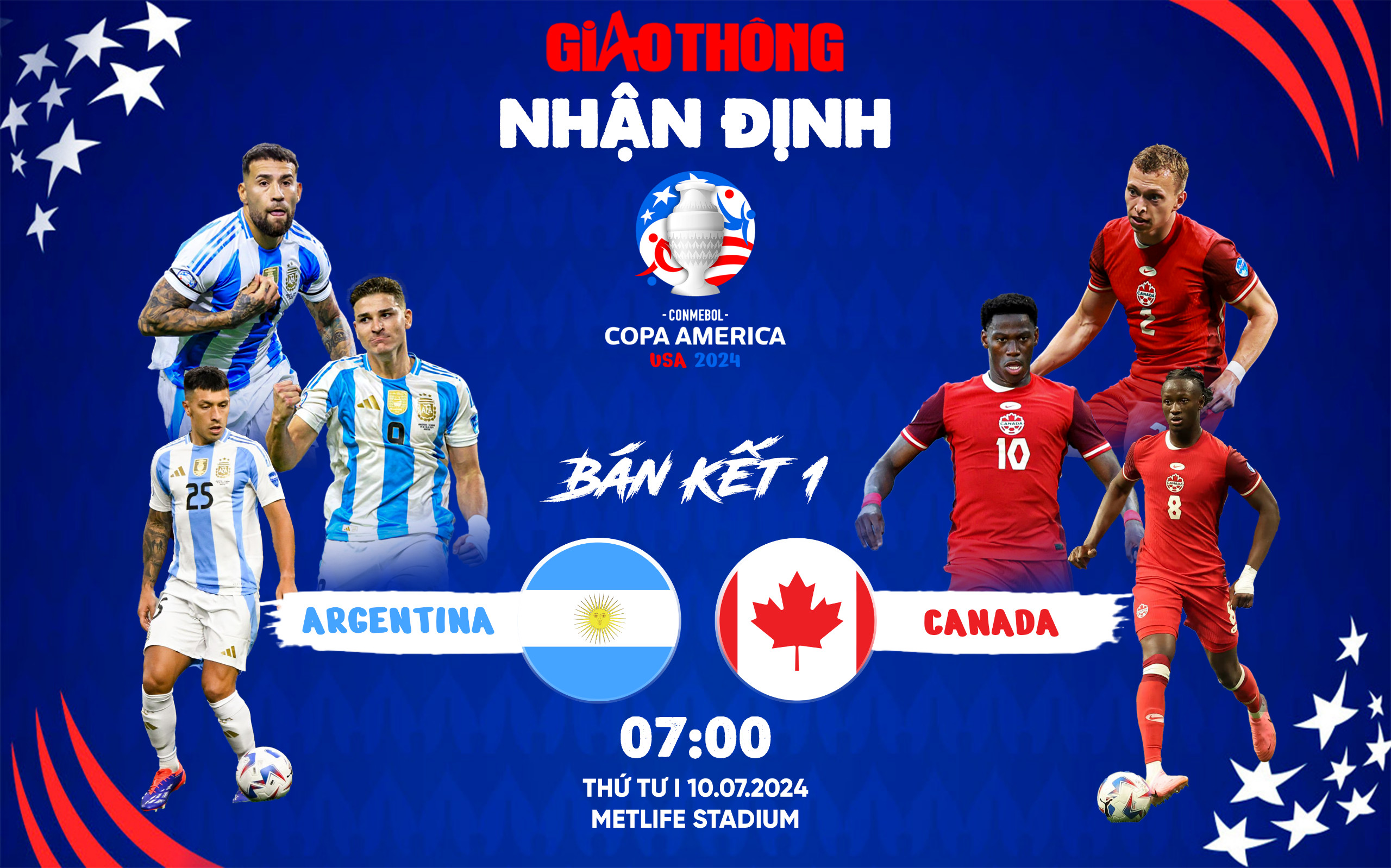 Nhận định, dự đo&aacute;n kết quả Argentina vs Canada (7h ng&agrave;y 10/7), b&aacute;n kết Copa America 2024- Ảnh 1.
