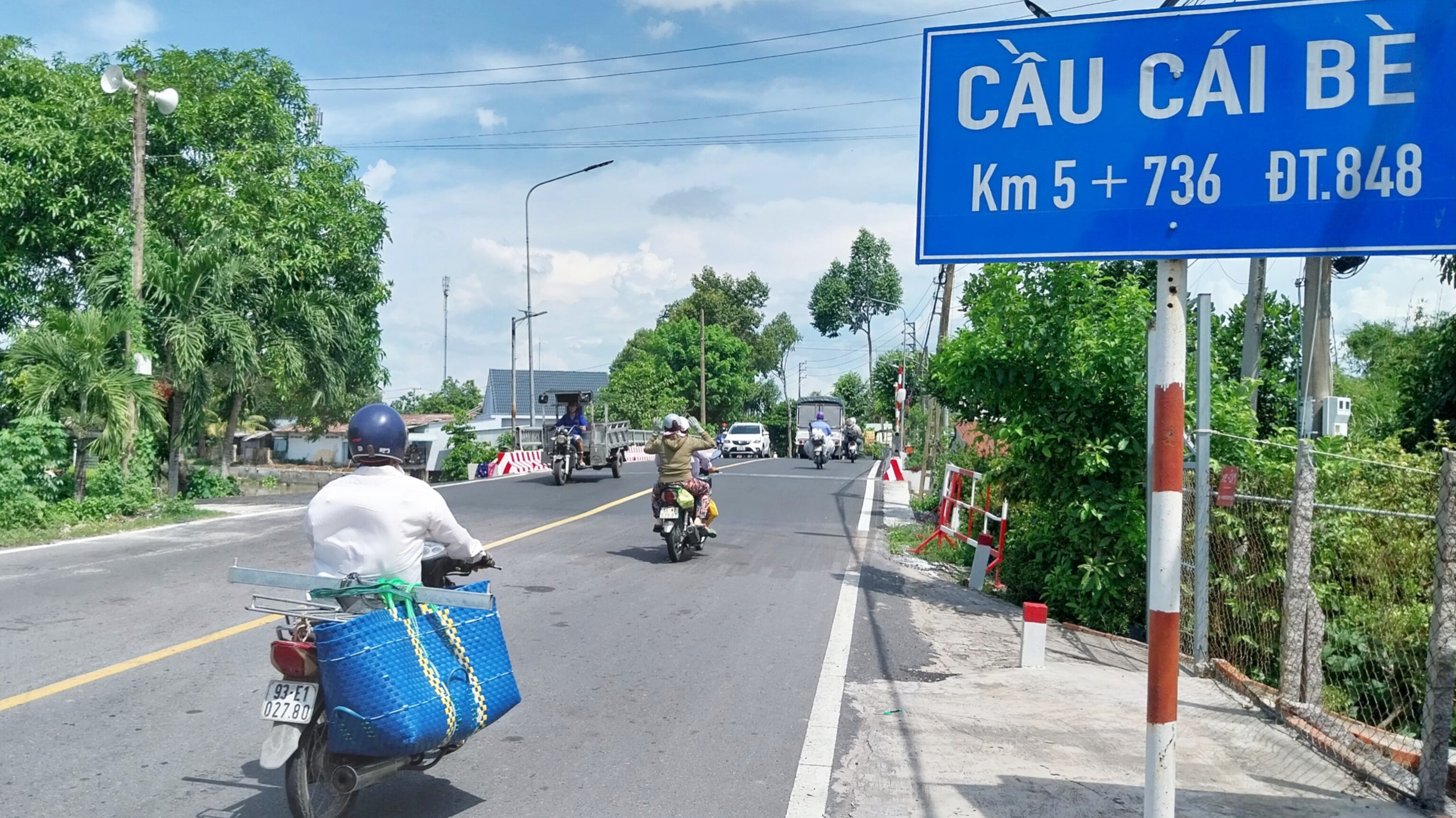 Th&ocirc;ng xe cầu C&aacute;i B&egrave; ở Đồng Th&aacute;p sau 2 th&aacute;ng n&acirc;ng cấp- Ảnh 1.