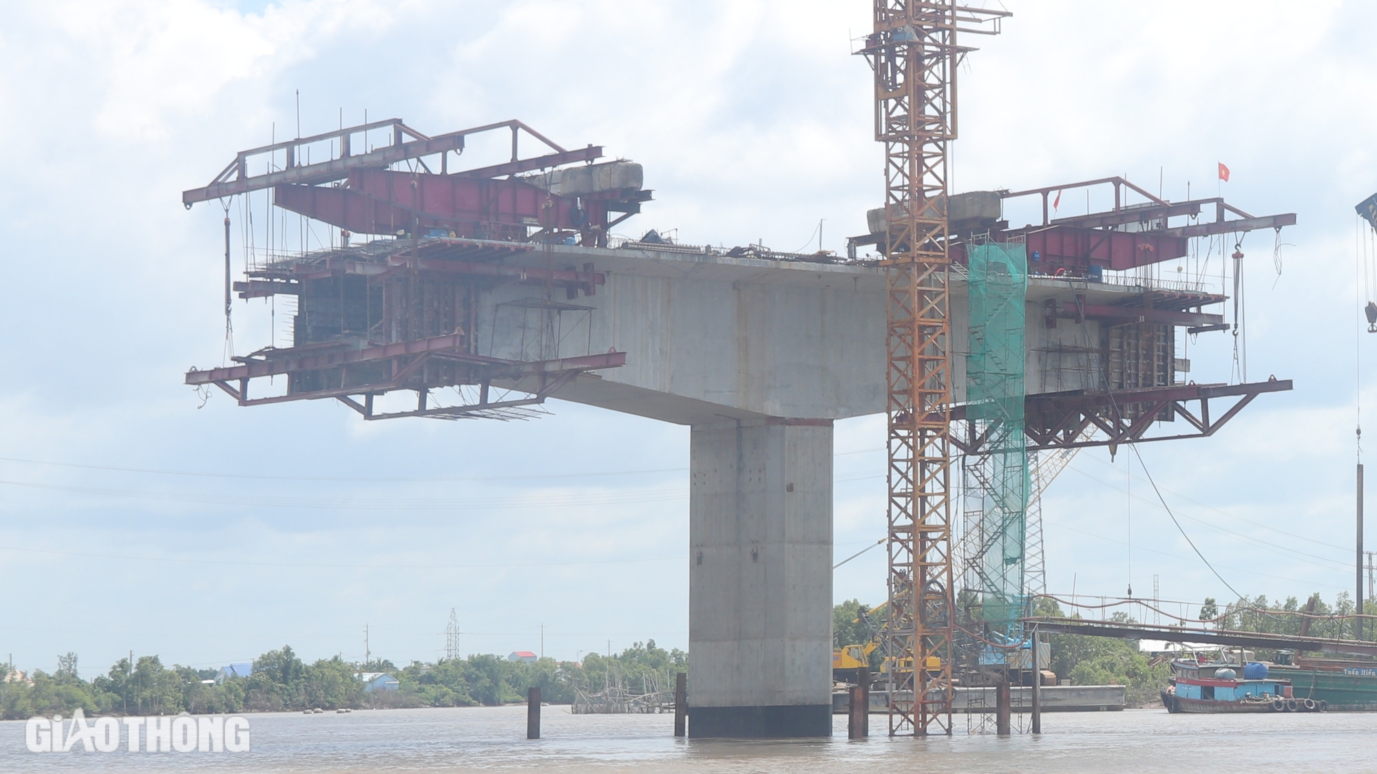 Tăng tốc thi c&ocirc;ng cầu hơn 650 tỷ bắc qua s&ocirc;ng G&agrave;nh H&agrave;o- Ảnh 3.