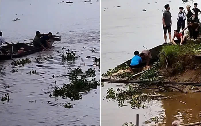 T&igrave;m thấy thi thể 2 học sinh bị đuối nước tr&ecirc;n s&ocirc;ng Ninh Cơ- Ảnh 1.