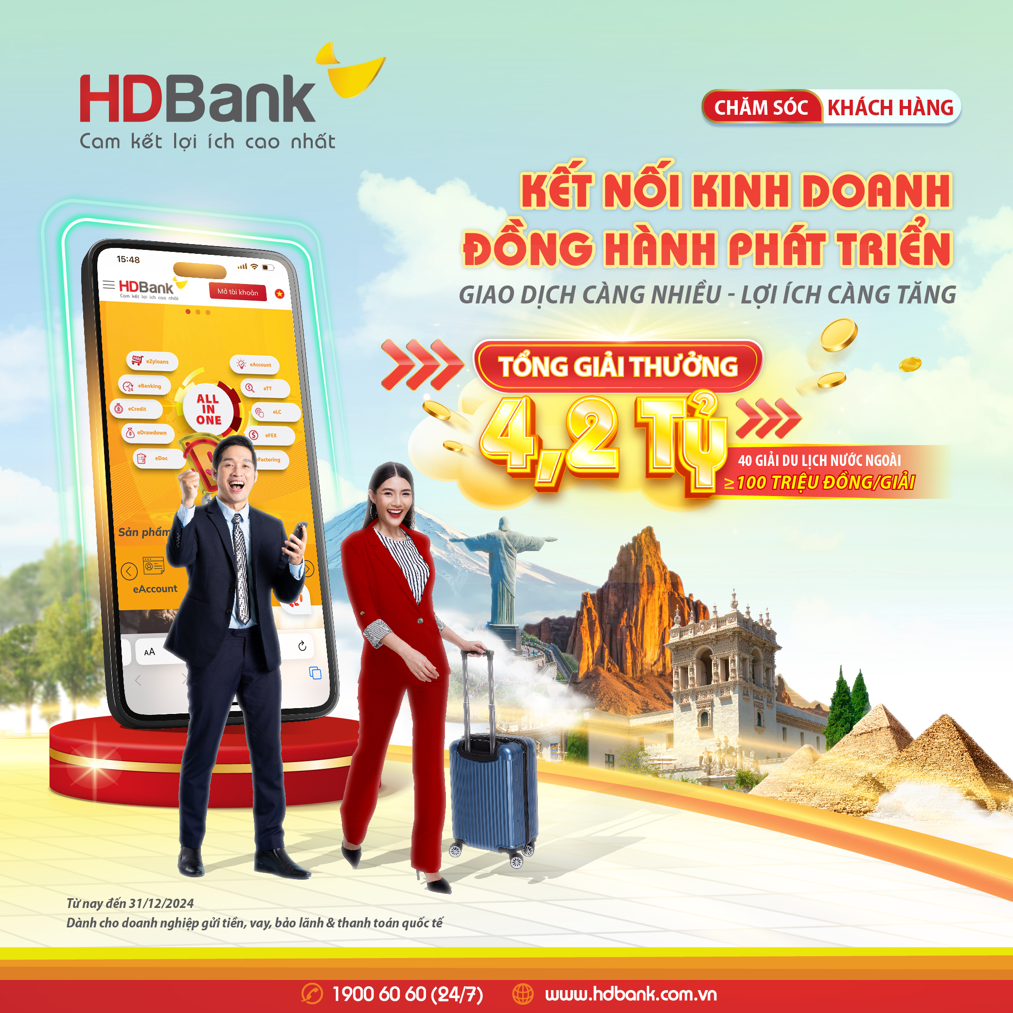 Cơ hội du lịch kh&aacute;m ph&aacute; thế giới c&ugrave;ng HDBank- Ảnh 2.