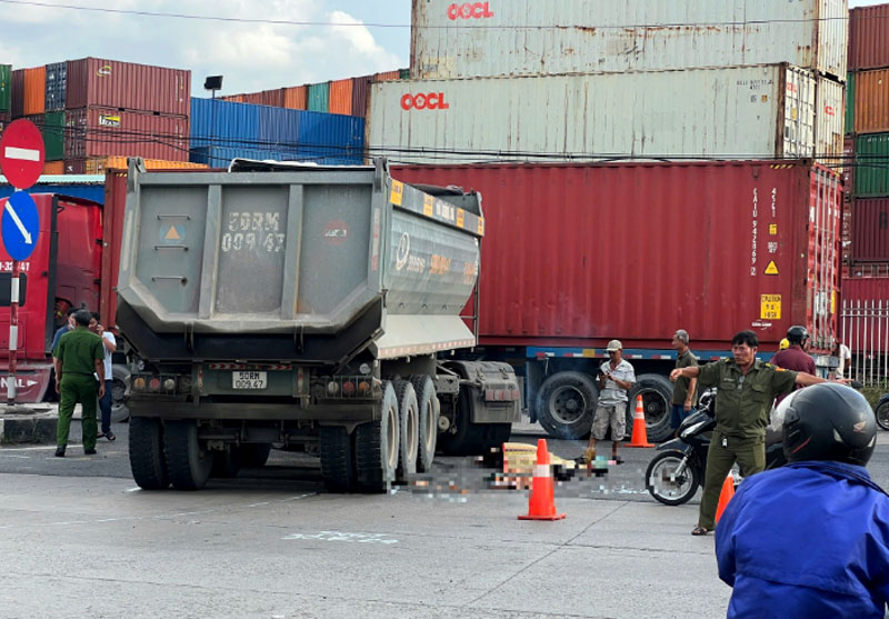 Hiện trường vụ tai nạn.