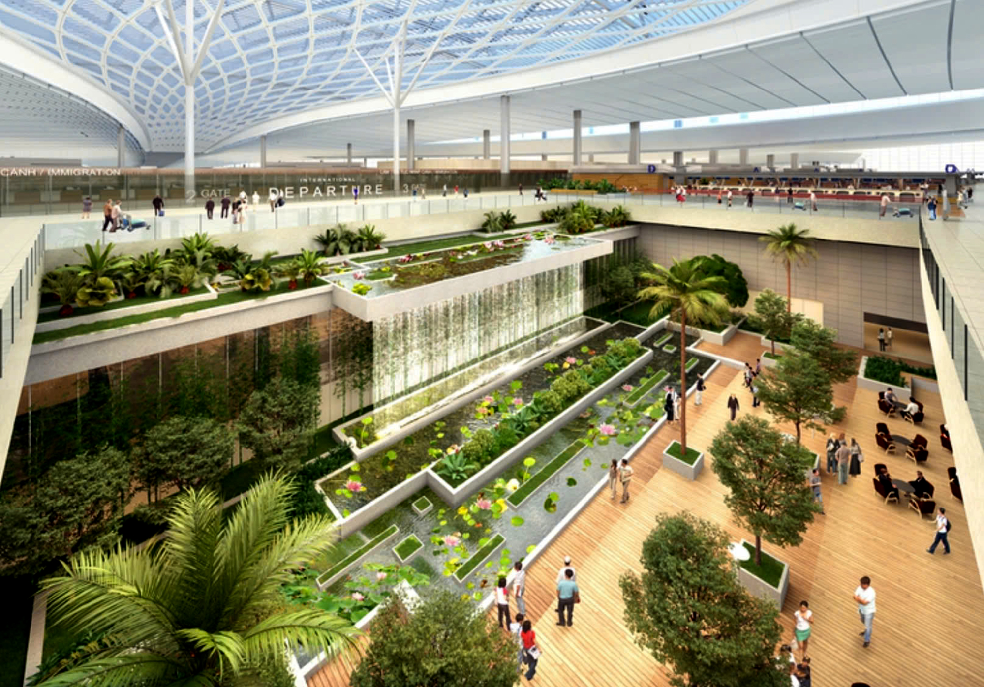 H&ograve;a m&igrave;nh v&agrave;o thi&ecirc;n nhi&ecirc;n khi đến s&acirc;n bay Long Th&agrave;nh- Ảnh 1.