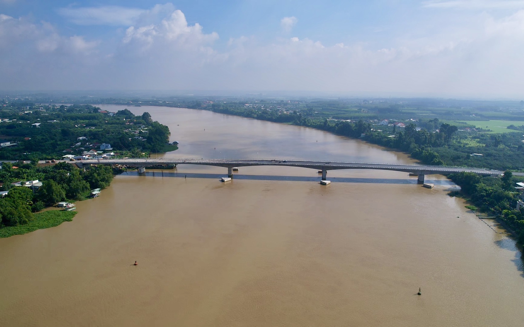 Th&ocirc;ng xe cầu Bạch Đằng 2 nối đ&ocirc;i bờ s&ocirc;ng Đồng Nai