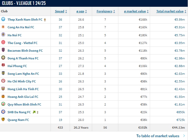 Đội b&oacute;ng nh&agrave; bầu Đức xếp gần cuối tại V-League 2024-2025 ở thống k&ecirc; n&agrave;y- Ảnh 2.