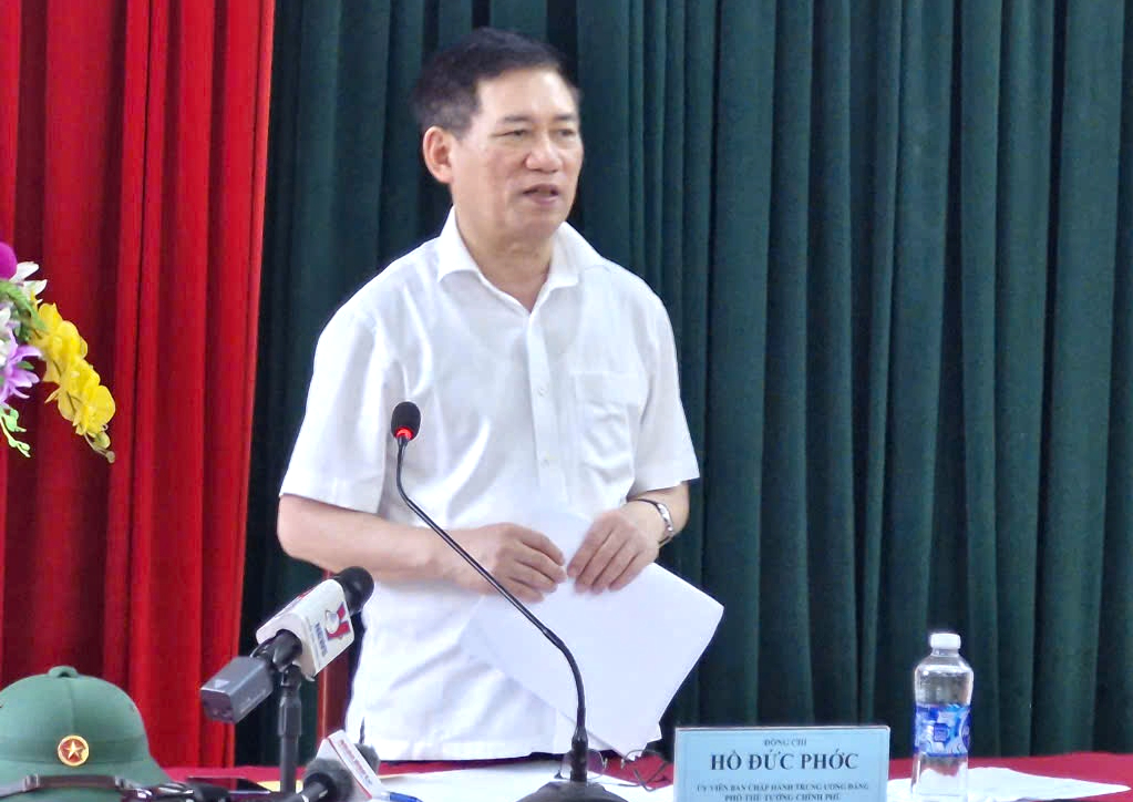 Ph&oacute; thủ tướng Hồ Đức Phớc kiểm tra c&ocirc;ng t&aacute;c khắc phục hậu quả mưa lũ tại Bắc Kạn- Ảnh 3.