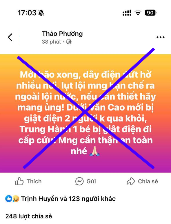Phạt nặng 1 trường hợp tung tin điện giật l&agrave;m 2 người kh&ocirc;ng qua khỏi ở Hải Ph&ograve;ng- Ảnh 1.