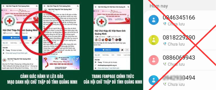 C&ocirc;ng an cảnh b&aacute;o t&igrave;nh trạng lợi dụng b&atilde;o số 3 để k&ecirc;u gọi lừa đảo từ thiện- Ảnh 1.