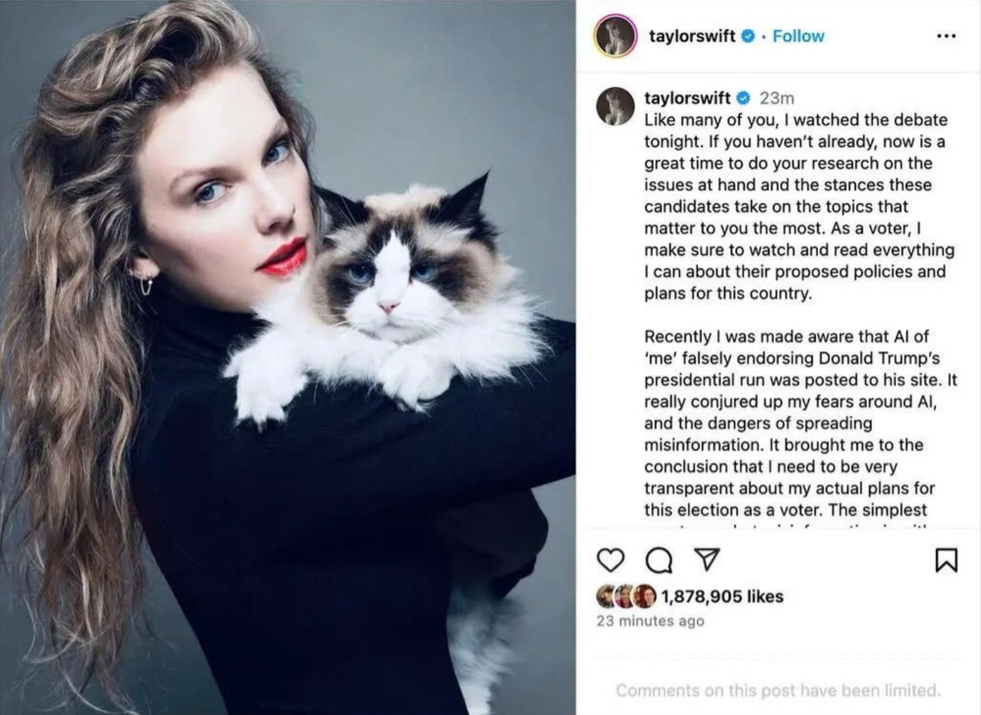 &Ocirc;ng Donald Trump tuy&ecirc;n bố Taylor Swift "c&oacute; thể sẽ phải trả gi&aacute;"- Ảnh 2.