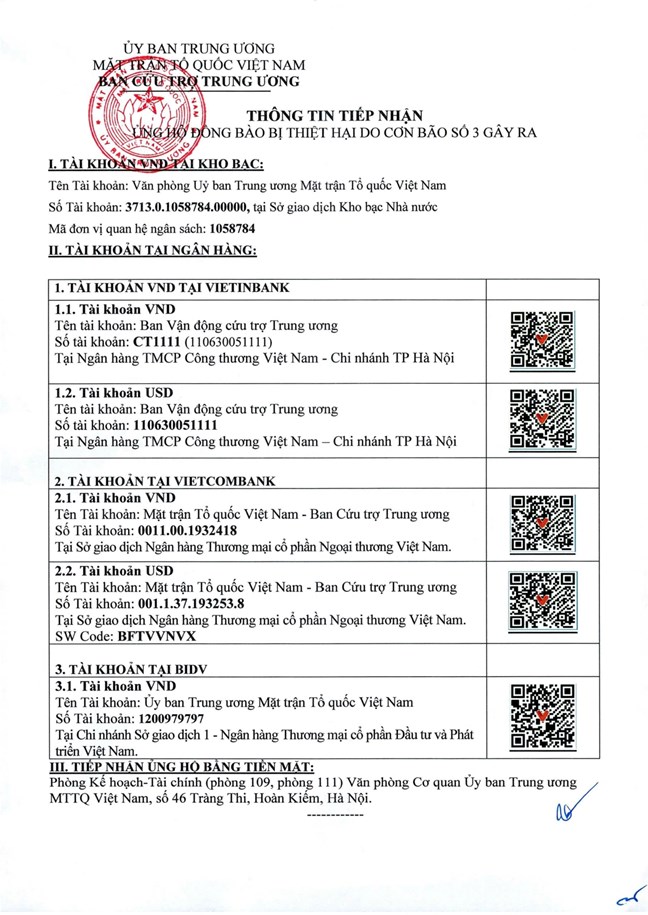 Cảnh b&aacute;o t&igrave;nh trạng giả mạo t&agrave;i khoản MTTQ Việt Nam k&ecirc;u gọi ủng hộ đồng b&agrave;o bị b&atilde;o lũ- Ảnh 2.