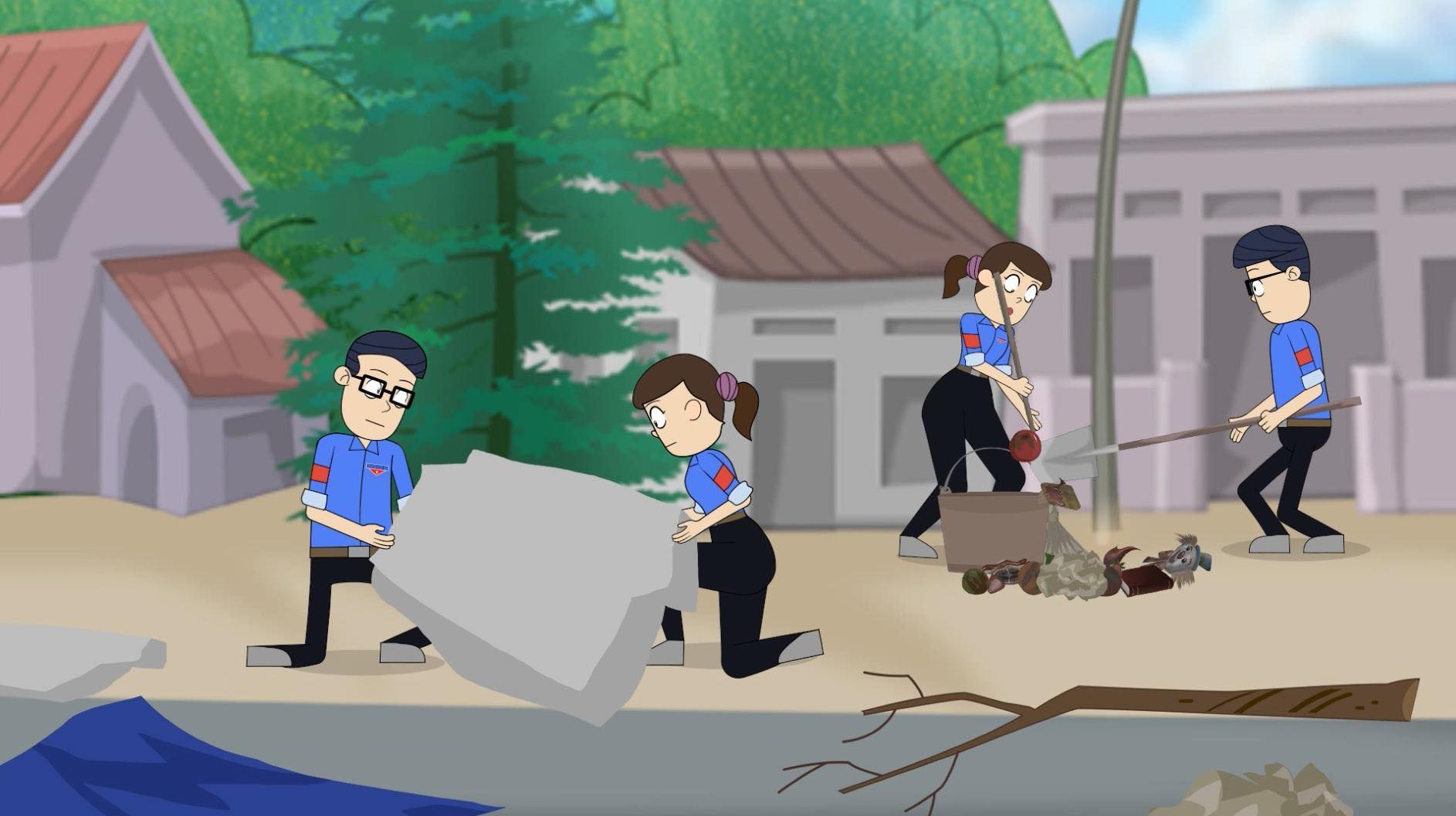 Có gì hấp dẫn ở chùm phim hoạt hình về phòng, chống thiên tai "An toàn cho con" trên VTV?- Ảnh 1. Có gì hấp dẫn ở chùm phim hoạt hình về phòng, chống thiên tai "An toàn cho con" trên VTV?- Ảnh 1.