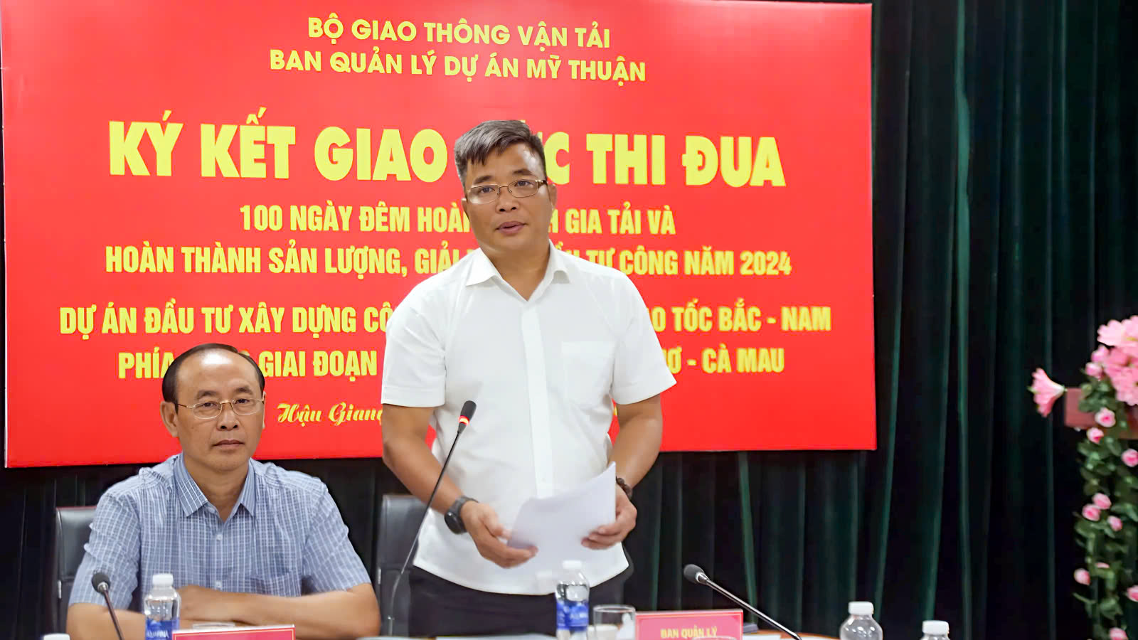 Ph&aacute;t động thi đua 100 ng&agrave;y đẩy tiến độ cao tốc Cần Thơ - C&agrave; Mau- Ảnh 4.