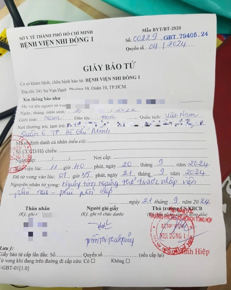 B&eacute; 2 tuổi tử vong chưa r&otilde; nguy&ecirc;n nh&acirc;n khi ăn trưa ở trường- Ảnh 2.