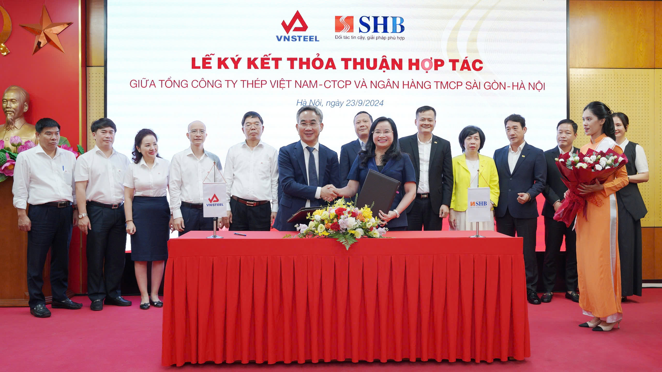 SHB k&yacute; kết hợp t&aacute;c với Tổng c&ocirc;ng ty Th&eacute;p Việt Nam- Ảnh 1.