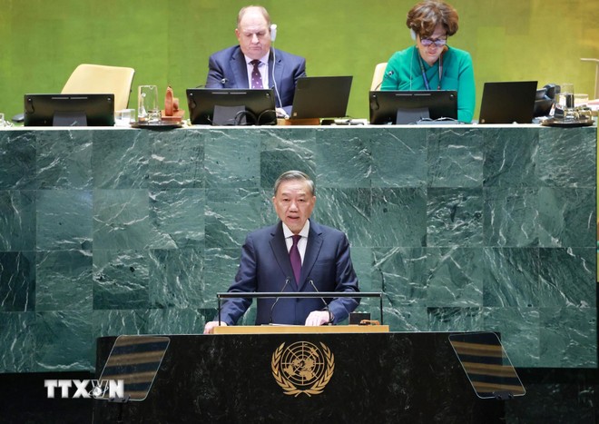 Tổng B&iacute; thư, Chủ tịch nước T&ocirc; L&acirc;m k&ecirc;u gọi c&aacute;c quốc gia chung tay kiến tạo h&ograve;a b&igrave;nh- Ảnh 1.