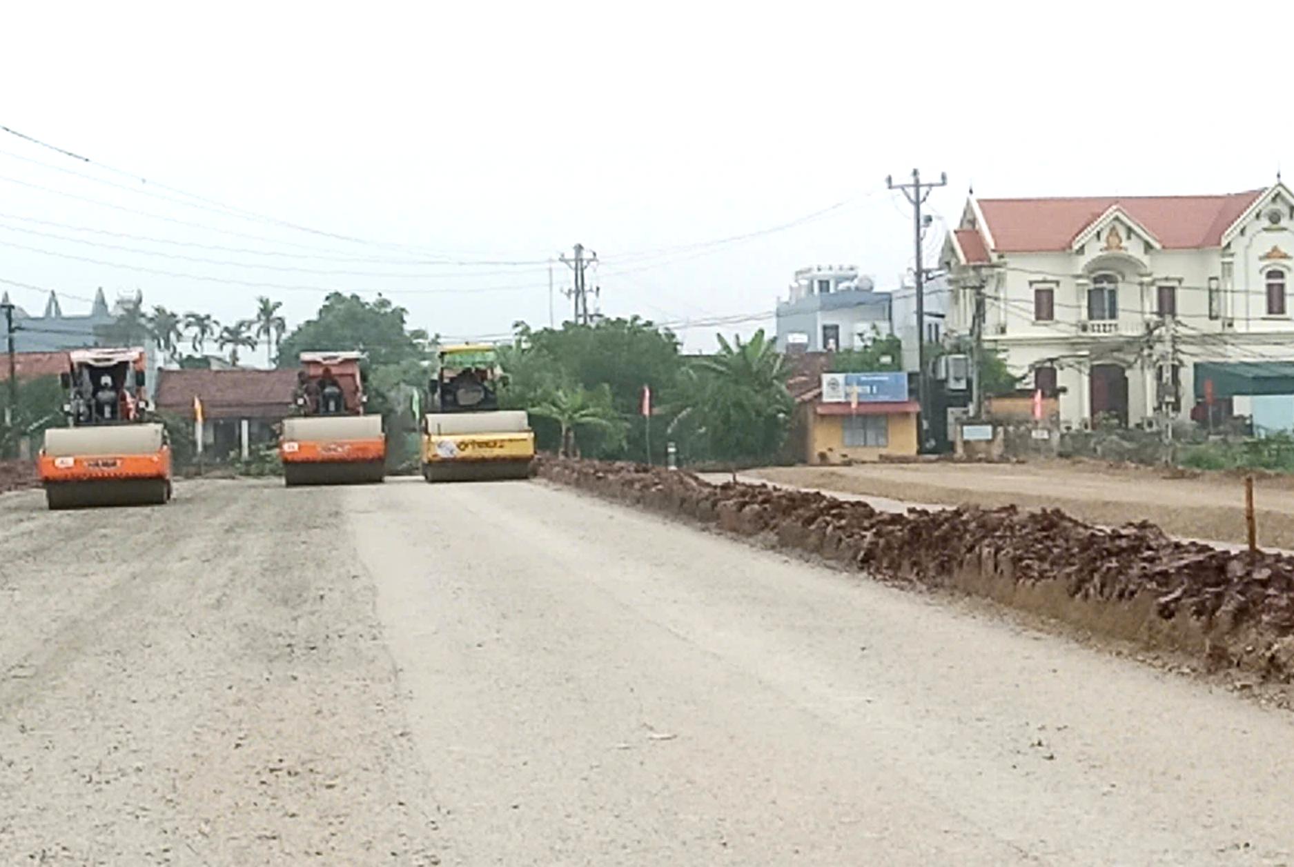 Tăng tốc thi c&ocirc;ng dự &aacute;n đường trục ph&aacute;t triển d&agrave;i 46km ở Nam Định- Ảnh 9.