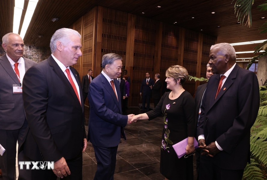 Cuba tổ chức trọng thể lễ đón Tổng Bí thư, Chủ tịch nước Tô Lâm- Ảnh 4. Cuba tổ chức trọng thể lễ đón Tổng Bí thư, Chủ tịch nước Tô Lâm- Ảnh 4.