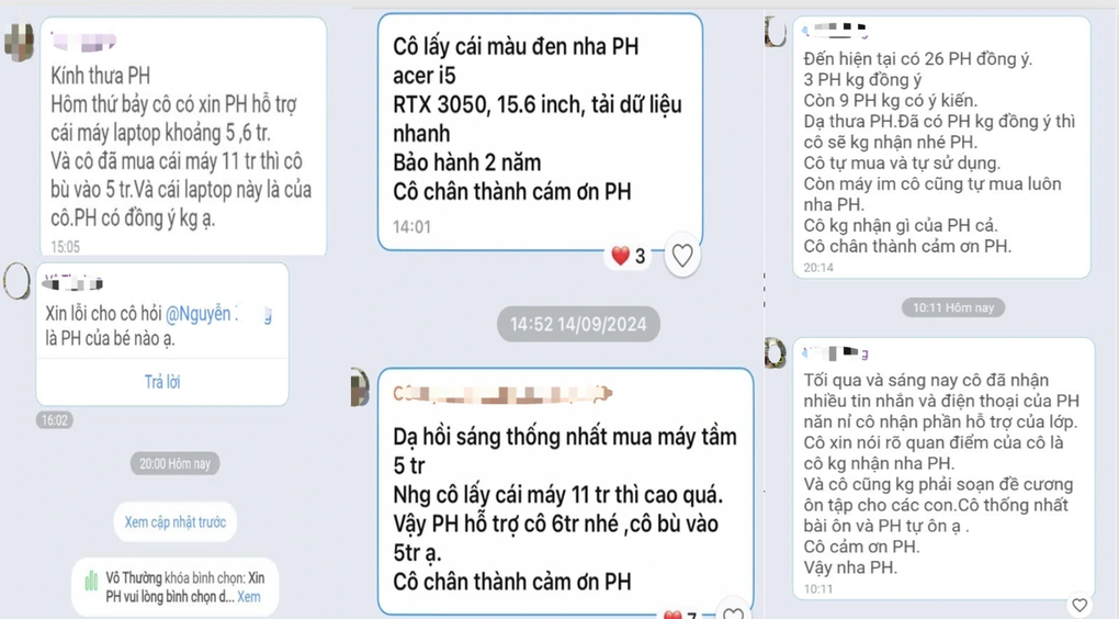 Thông tin mới vụ cô giáo "dỗi" vì không được phụ huynh ủng hộ laptop- Ảnh 1. Thông tin mới vụ cô giáo "dỗi" vì không được phụ huynh ủng hộ laptop- Ảnh 1.