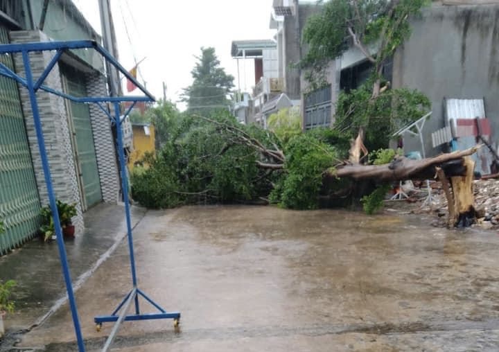 Mưa k&egrave;m gi&oacute; lốc l&agrave;m nh&agrave; tốc m&aacute;i, đổ trụ điện ở Đồng Nai- Ảnh 4.