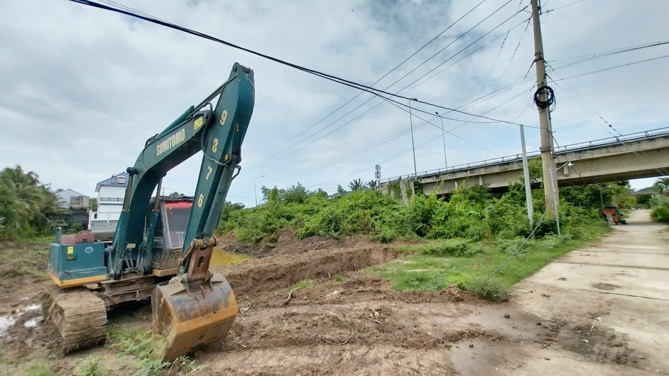 Tiến độ n&acirc;ng tĩnh kh&ocirc;ng cầu Giồng Găng ở Đồng Th&aacute;p ra sao?- Ảnh 4.