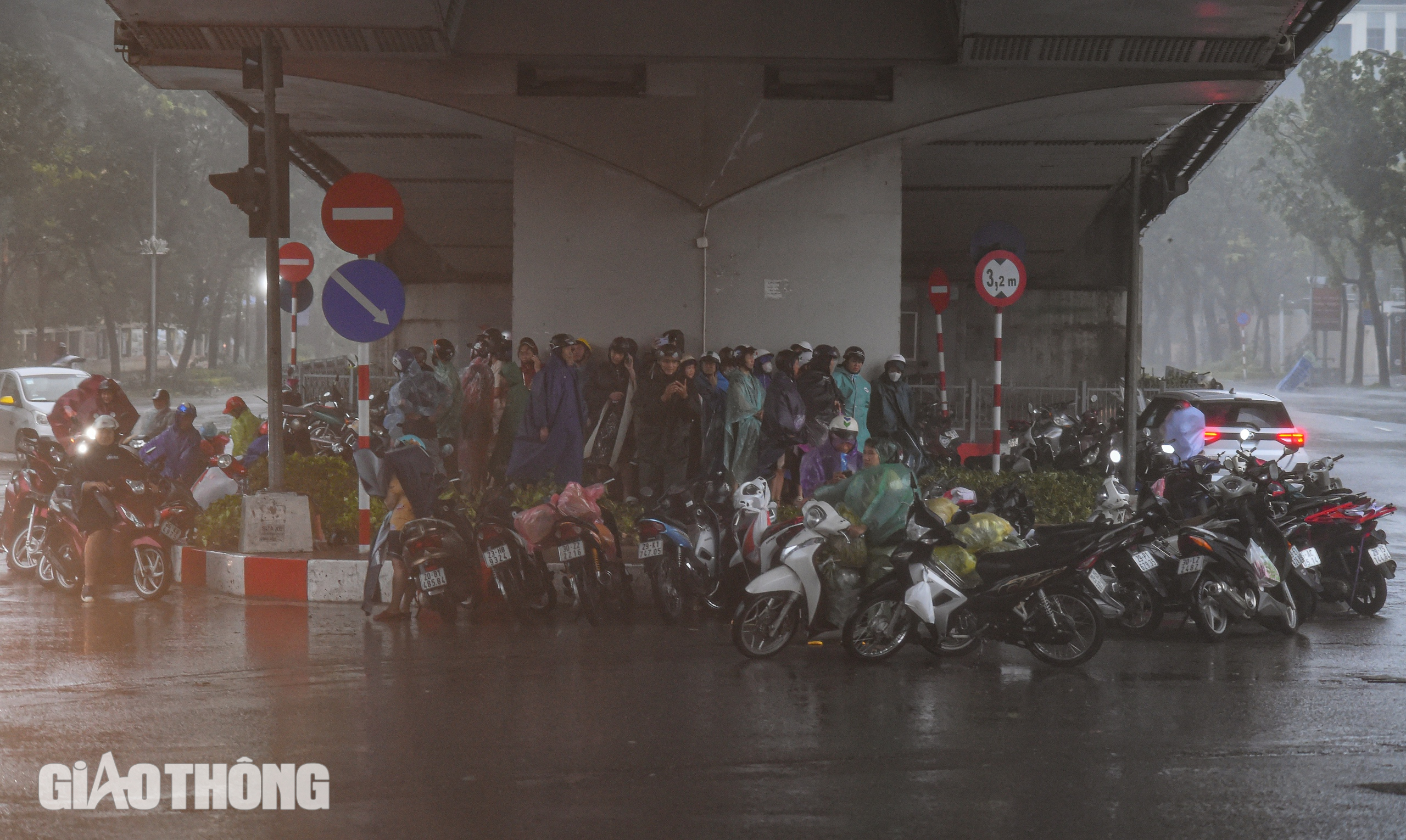 B&atilde;o số 3 tr&agrave;n về H&agrave; Nội, gi&oacute; giật mạnh quật ng&atilde; nhiều người đi đường- Ảnh 6.