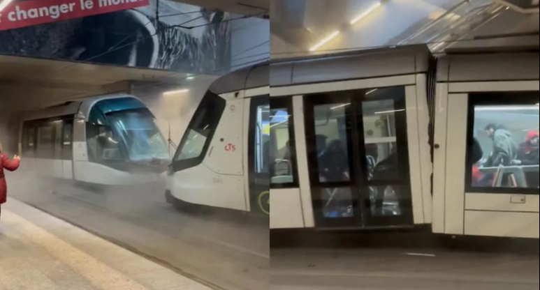 Pháp: Tàu điện va chạm trong hầm, hàng chục người bị thương- Ảnh 1. Pháp: Tàu điện va chạm trong hầm, hàng chục người bị thương- Ảnh 1.