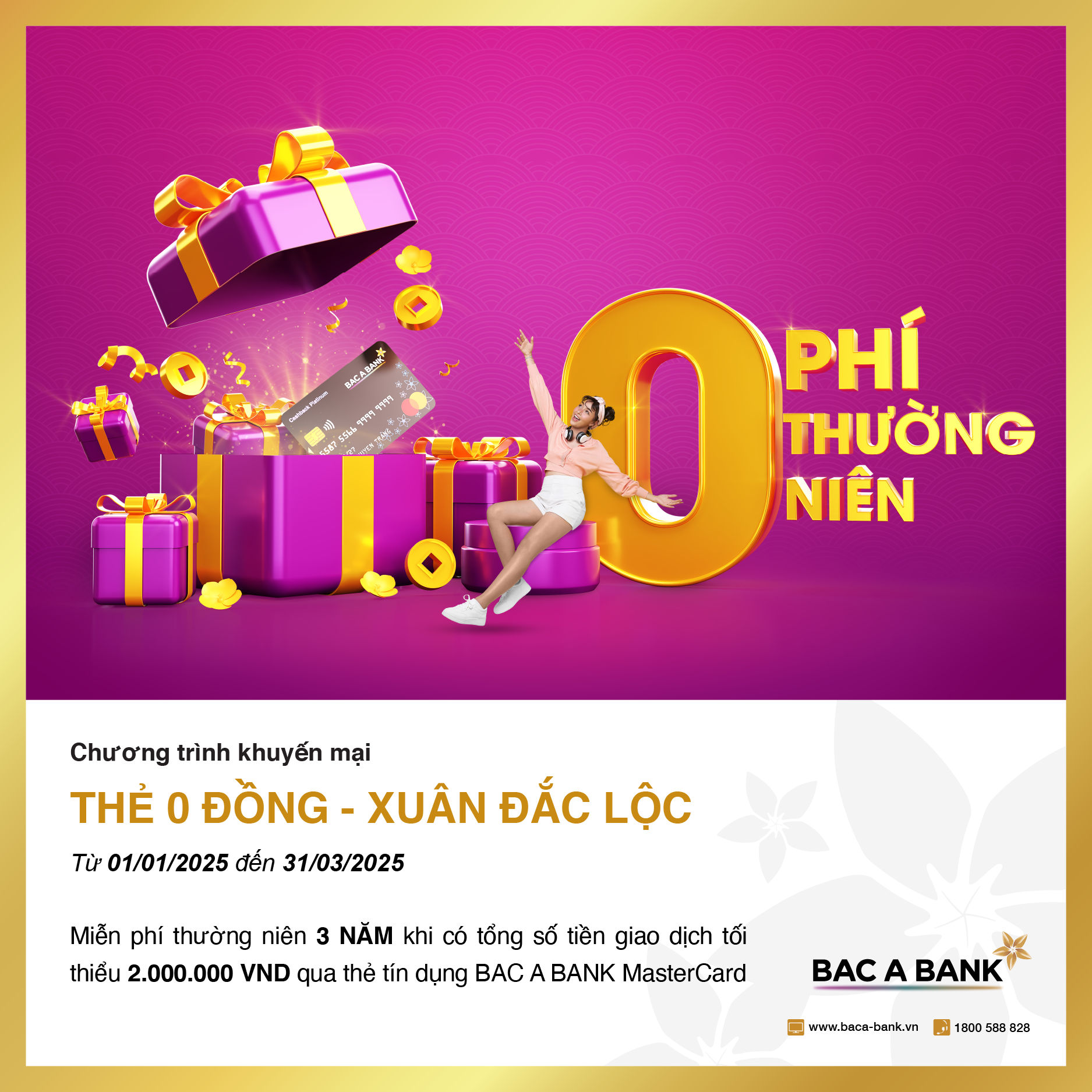 Sắm Tết thảnh thơi c&ugrave;ng thẻ t&iacute;n dụng BAC A Bank, nhận th&ecirc;m 3 năm miễn ph&iacute; thường ni&ecirc;n- Ảnh 2.