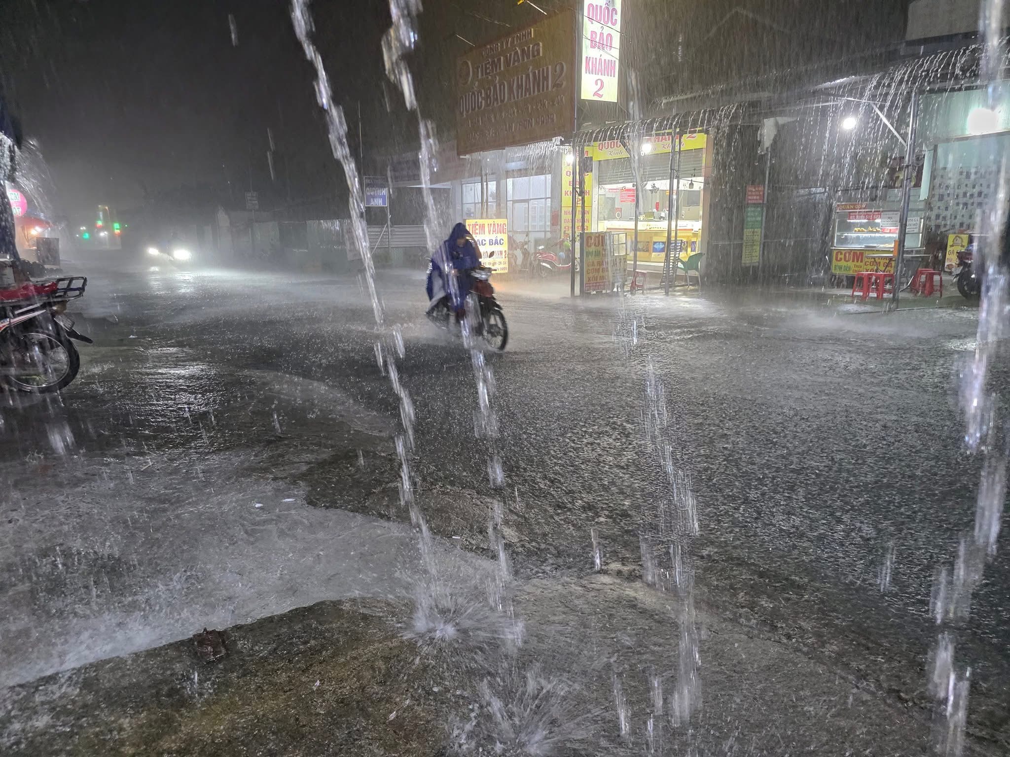 Mưa lớn k&egrave;m gi&oacute; mạnh, nhiều tuyến đường ở Đồng Nai ngập s&acirc;u- Ảnh 3.