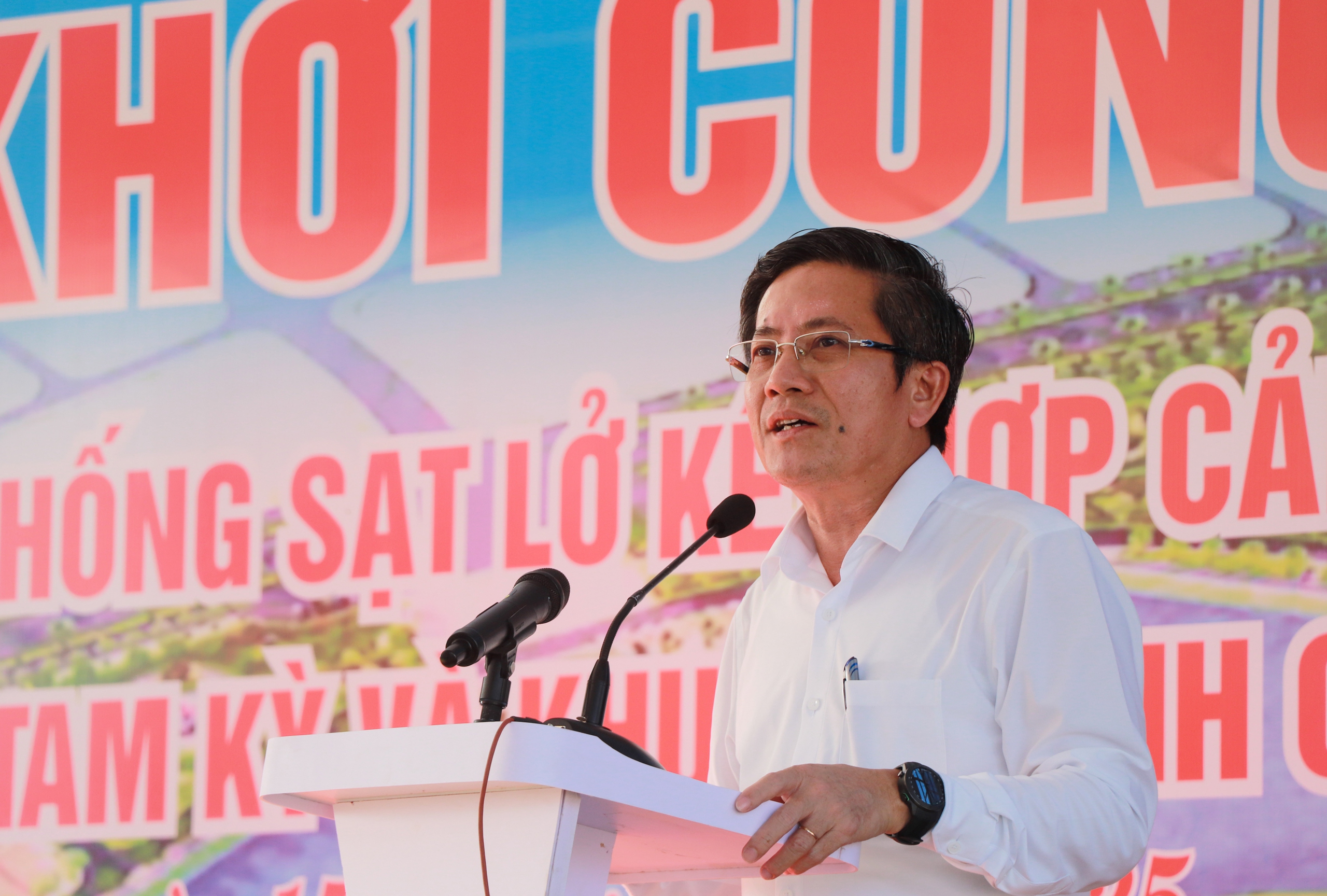 Đ&agrave; Nẵng: Khởi c&ocirc;ng dự &aacute;n k&egrave; chống sạt lở kết hợp cảnh quan ven s&ocirc;ng Tam Kỳ- Ảnh 1.