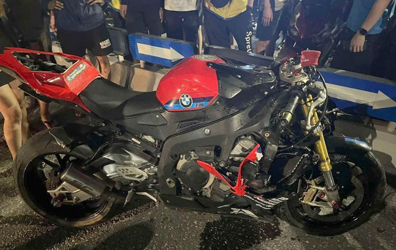 Chiếc xe ph&acirc;n khối lớn li&ecirc;n quan vụ tai nạn.