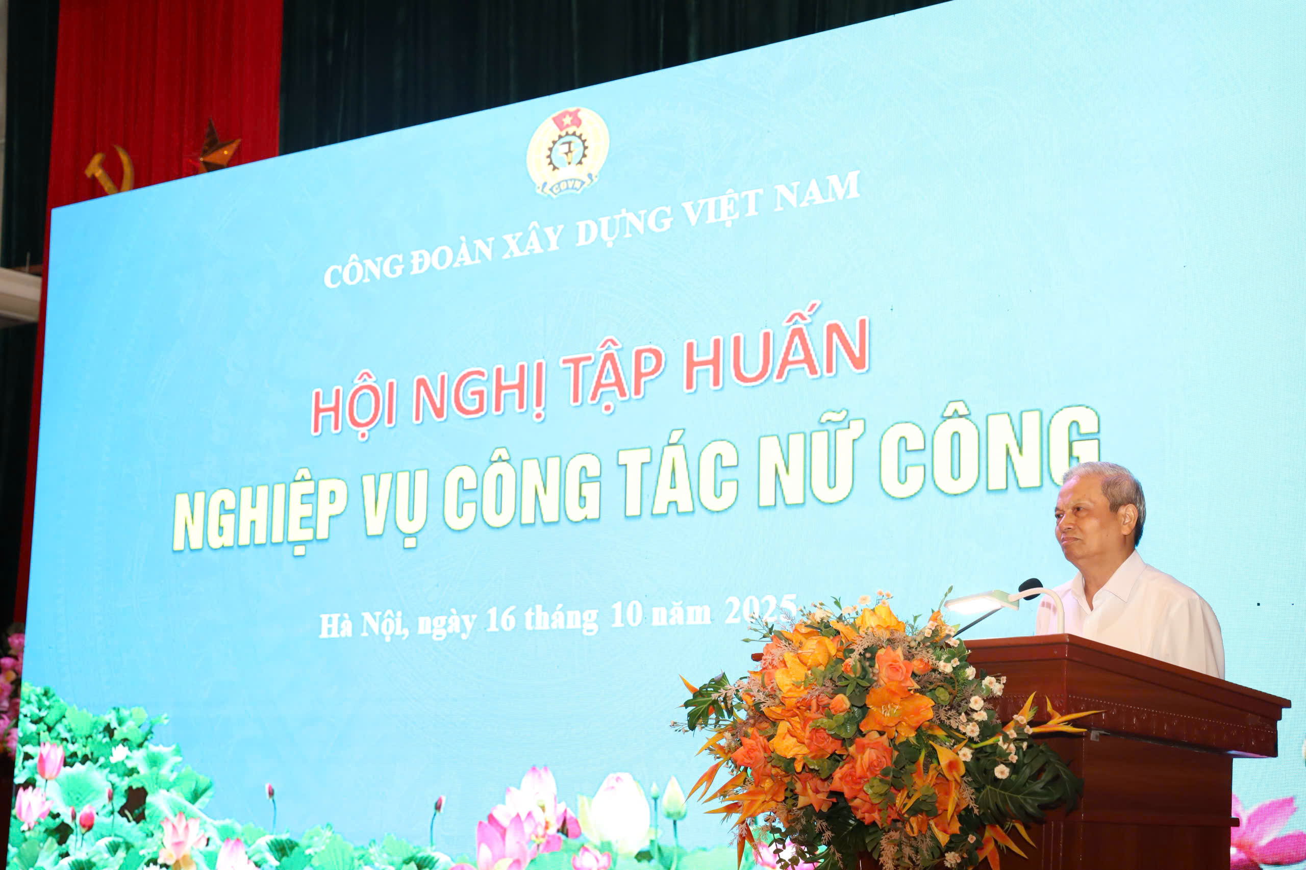 C&ocirc;ng đo&agrave;n X&acirc;y dựng Việt Nam tổ chức tập huấn nghiệp vụ c&ocirc;ng t&aacute;c nữ c&ocirc;ng năm 2025- Ảnh 3.