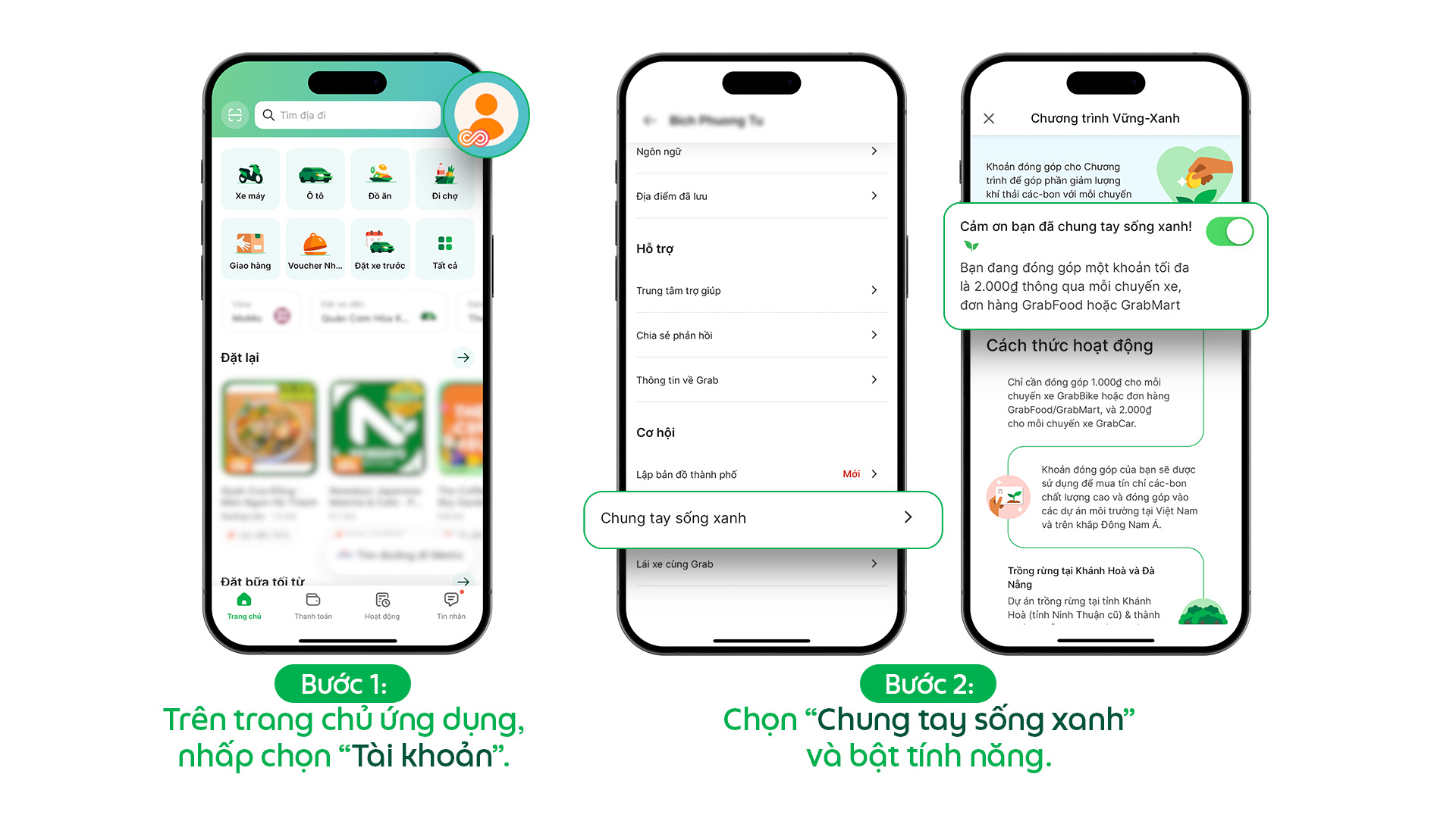 Grab khởi động Chương tr&igrave;nh "Vững-Xanh", th&uacute;c đẩy chuyển đổi xanh v&agrave; bảo vệ m&ocirc;i trường- Ảnh 2.