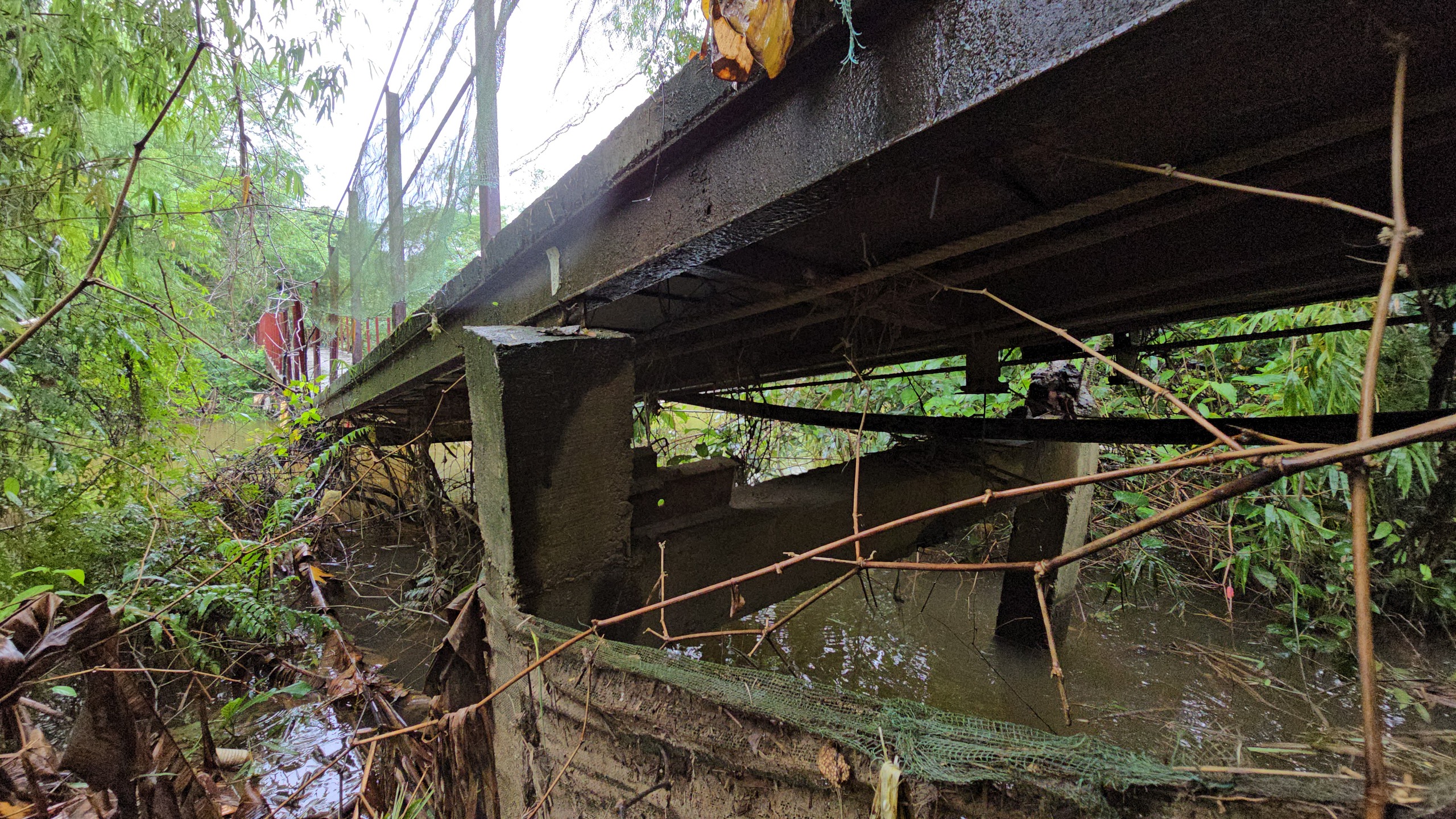 Rùng mình qua cây cầu bị lún võng, nứt gãy do bão lũ ở Quảng Trị- Ảnh 3. Rùng mình qua cây cầu bị lún võng, nứt gãy do bão lũ ở Quảng Trị- Ảnh 3.