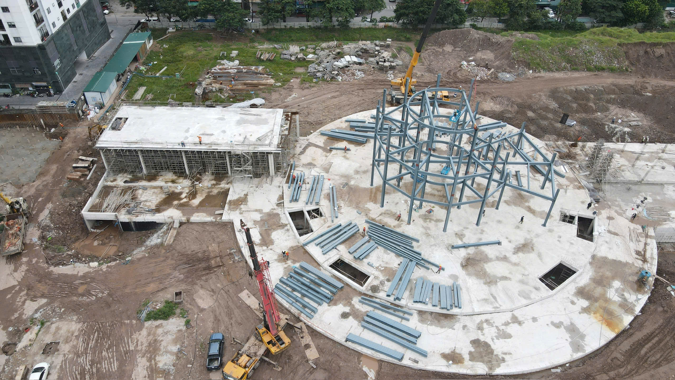 Cận cảnh bến xe 120 tỷ đồng hiện đại bậc nhất H&agrave; Nội sau nửa năm thi c&ocirc;ng- Ảnh 8.