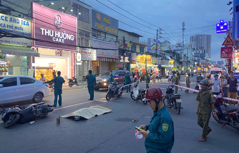 Hiện trường vụ tai nạn.