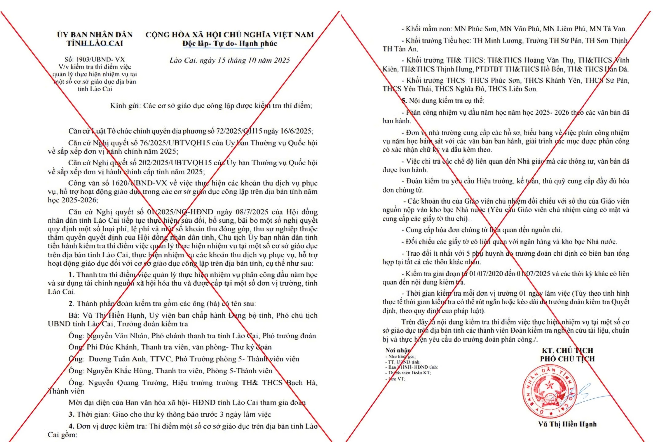 Khởi tố thầy gi&aacute;o l&agrave;m giả văn bản của l&atilde;nh đạo UBND tỉnh L&agrave;o Cai- Ảnh 2.