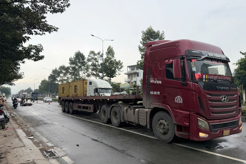 Hiện trường vụ tai nạn - Ảnh: Thanh Thảo.