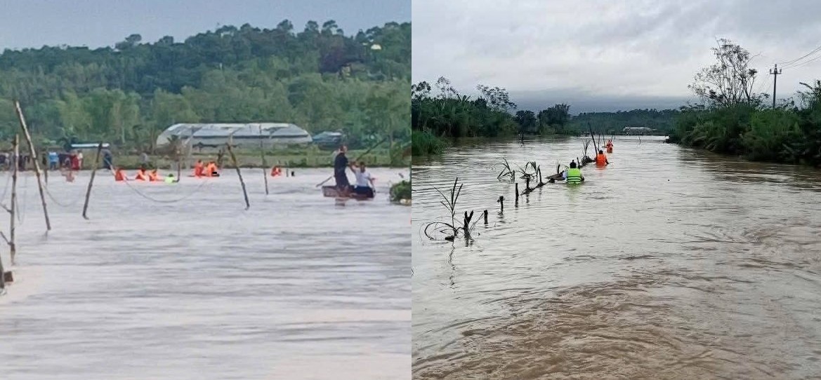 Quảng Trị: Bị lũ cuốn, hai cháu bám vào hàng rào thoát nạn, một cháu đang mất tích- Ảnh 2. Quảng Trị: Bị lũ cuốn, hai cháu bám vào hàng rào thoát nạn, một cháu đang mất tích- Ảnh 2.