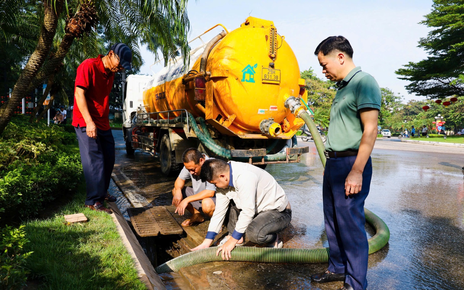 Triển khai giải ph&aacute;p chống &uacute;ng ngập trong Khu đ&ocirc; thị Ciputra