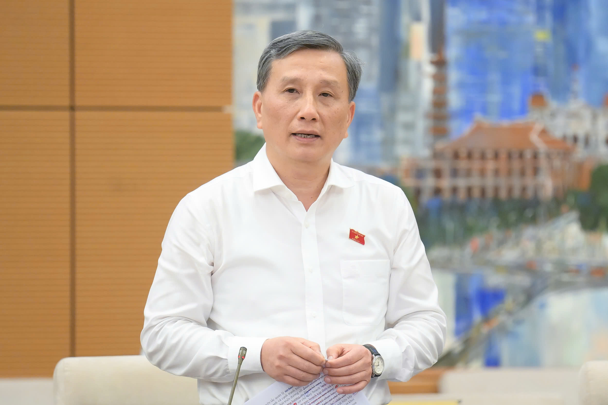 Cho th&ocirc;i l&agrave;m nhiệm vụ đại biểu Quốc hội đối với &ocirc;ng L&ecirc; Quang Huy- Ảnh 1.